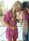 Mayoral - Set van hemdsblouse en short in lila