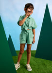 Mayoral - Muntkleurige set van short en hemdsblouse