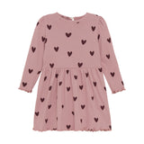 Minymo - Roze jurk met hartjes