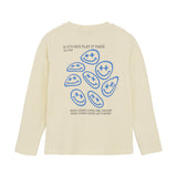 Daily Seven - Beige T-shirt met lange mouwen