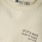 Daily Seven - Beige T-shirt met lange mouwen