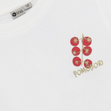 BrandsKids/Daily Seven - Wit T-shirt met opdruk op de rug