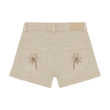 Brands4Kids/Daily Seven - Beige short met palmbomen