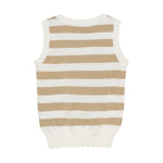Brands4Kids/Indian Blue Jeans - Beige/wit gestreepte top