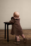 Brands4Kids/Enfant - Donkerbruin ribfluwelen jurk