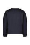 Like FLO - Donkerblauwe sweater met lippen