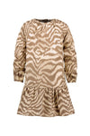 Like FLO - Beige jurk in zebraprint