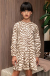 Like FLO - Beige jurk in zebraprint