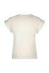 Like FLO - Zilveren T-shirt met ruffles aan de mouwen