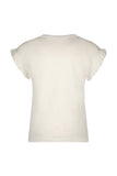 Like FLO - Zilveren T-shirt met ruffles aan de mouwen