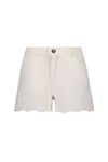 Like FLO - Witte short met broderie
