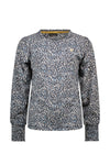 Like FLO - Blauwe trui met all-over print