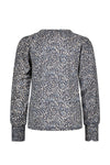 Like FLO - Blauwe trui met all-over print