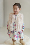 Like FLO - Jurk met rozige print voor kleine meisjes