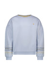Like FLO - Lichtblauwe sweater met borduur op de mouwen