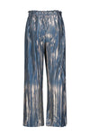 Like FLO - Blauwe metallic plissé broek