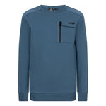 Indian Blue Jeans - Blauwe trui met borstzak