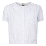 Indian Blue Jeans - Witte broderie crop T-shirt