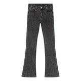 Indian Blue Jeans - Grijze broek met wijde pijpen