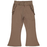 LEVV - Bruine broek met wijde pijpen