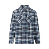 No Way Monday - Blauw geruit hemd