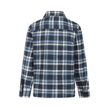 No Way Monday - Blauw geruit hemd
