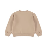 Dirkje - Beige trui met bloemen