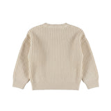 Dirkje - Beige gebreide trui