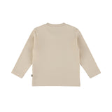 Dirkje - Beige T-shirt met lange mouwen
