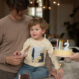 Dirkje - Beige T-shirt met lange mouwen