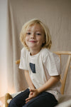 LEVV - Beige T-shirt met het logo
