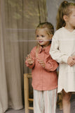 LEVV - Oudroze hemdsblouse