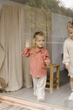 LEVV - Oudroze hemdsblouse