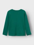 Name it - Groene T-shirt met lange mouwen met ballen