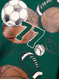 Name it - Groene T-shirt met lange mouwen met ballen