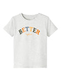 Name it - Lichtgrijze T-shirt 'Better togheter'
