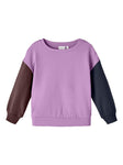 Name it - Lilakleurige sweater met verschillende mouwen (voor kleine meisjes)