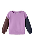 Name it - Lilakleurige sweater met verschillende mouwen (voor kleine meisjes)