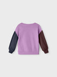 Name it - Lilakleurige sweater met verschillende mouwen (voor kleine meisjes)