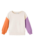 Name it - Beige sweater met verschillende mouwen (voor kleine meisjes)