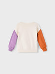 Name it - Beige sweater met verschillende mouwen (voor kleine meisjes)