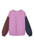 Name it - Lilakleurige sweater met verschillende mouwen