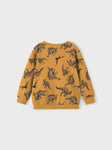 Name it - Okerkleurige sweater met dino's