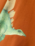 Name it - Camelkleurige T-shirt met lange mouwen met stegosaurus