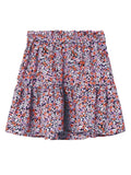 Name it - Plooirok met lilakleurige bloemenprint