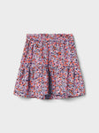 Name it - Plooirok met lilakleurige bloemenprint