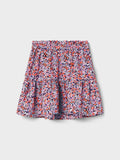 Name it - Plooirok met lilakleurige bloemenprint
