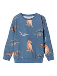 Name it - Blauwe trui met dino's