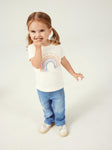 Name it - Blauwe bootcut jeansbroek