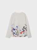 Name it - Witte T-shirt met lange mouwen 'Creative minds are rarely tidy'